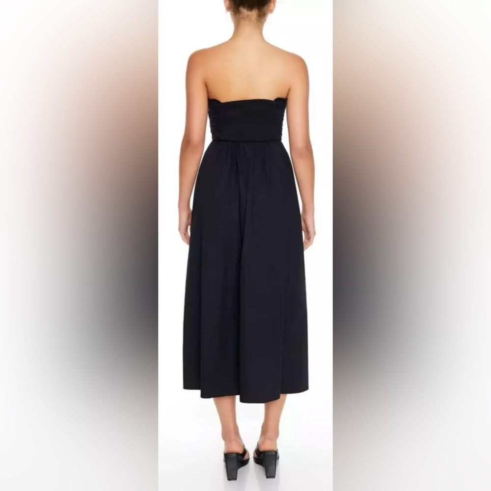 NWT Forever21 Strapless Ruffle Midi Dress - Picture 3 of 9
